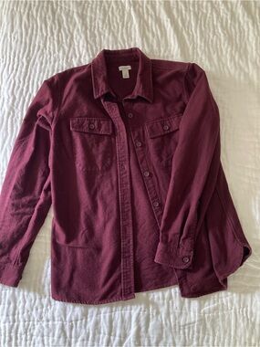 LLBean Vintage Chamois Shirt - Maroon